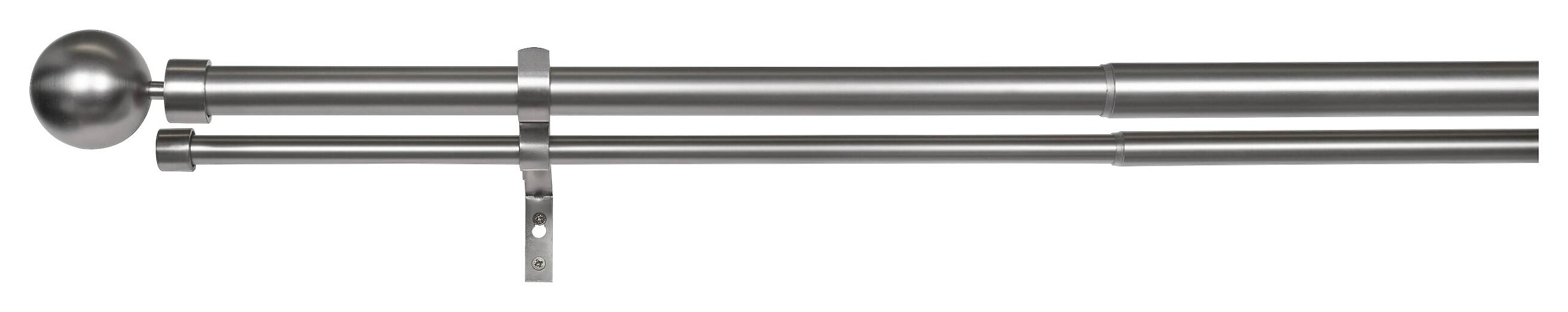 ondeco Stilgarnituren habito/ball-classic Edelstahloptik Metall ausziehbar von ca. 190 bis 360 cm 2.0 Läufe