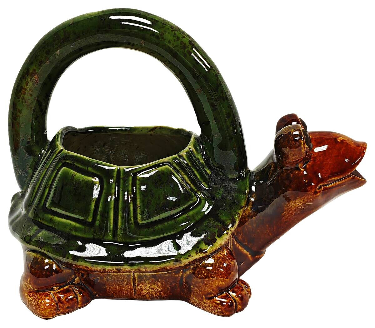 Dekorationsartikel grün Porzellan B/H/L: ca. 16x16x21 cm