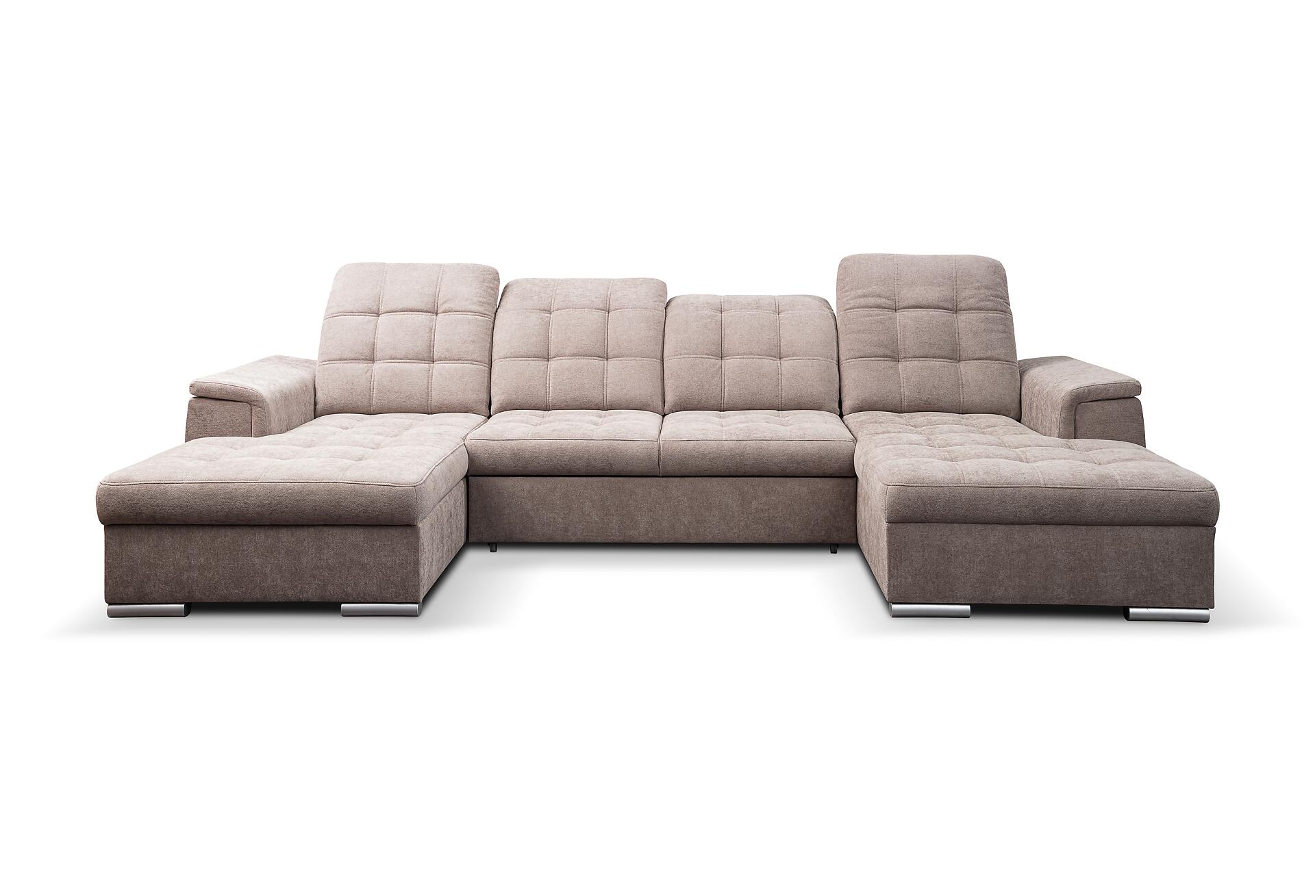 Wohnlandschaft Nadja stone Microfaser B/H/T: ca. 330x105x174 cm