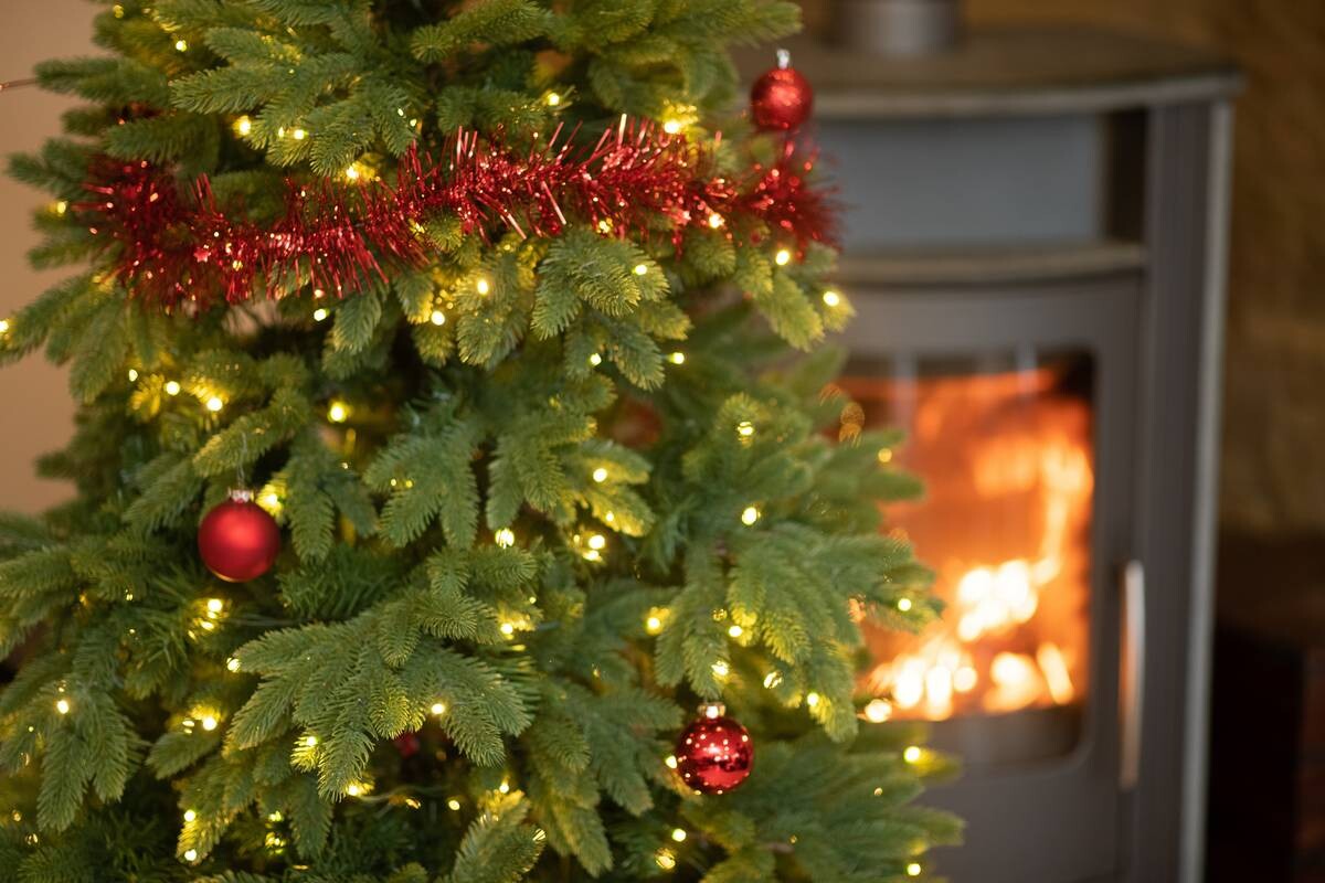 Evergreen Weihnachtsbaum Roswell Kiefer grün PVC H/D: ca. 210x122 cm