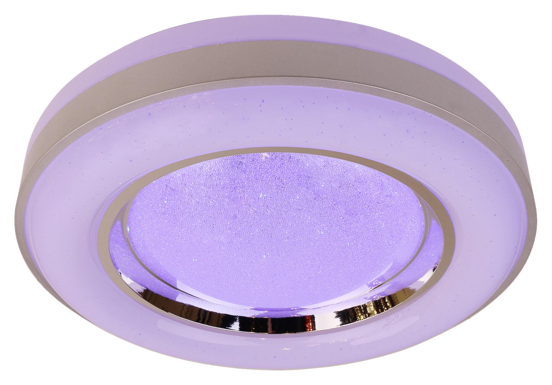 POCOline Deckenleuchte Younes weiß silber Metall Acryl D: ca. 48 cm