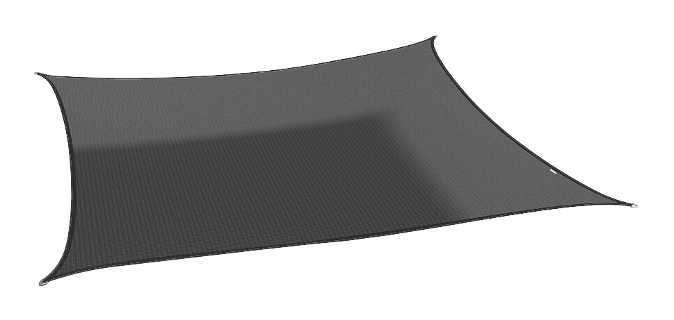 PLATINUM Sonnensegel Coolfit schwarz Polyethylen B/H/L: ca. 360x1x360 cm