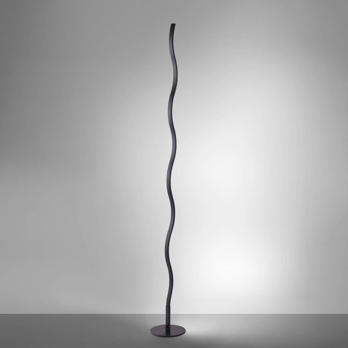 Just Light Stehleuchte Wave schwarz Kunststoff Metall H: ca. 120 cm Just Light Stehleuchte Wave schwarz Kunststoff Metall H: ca. 120 cm