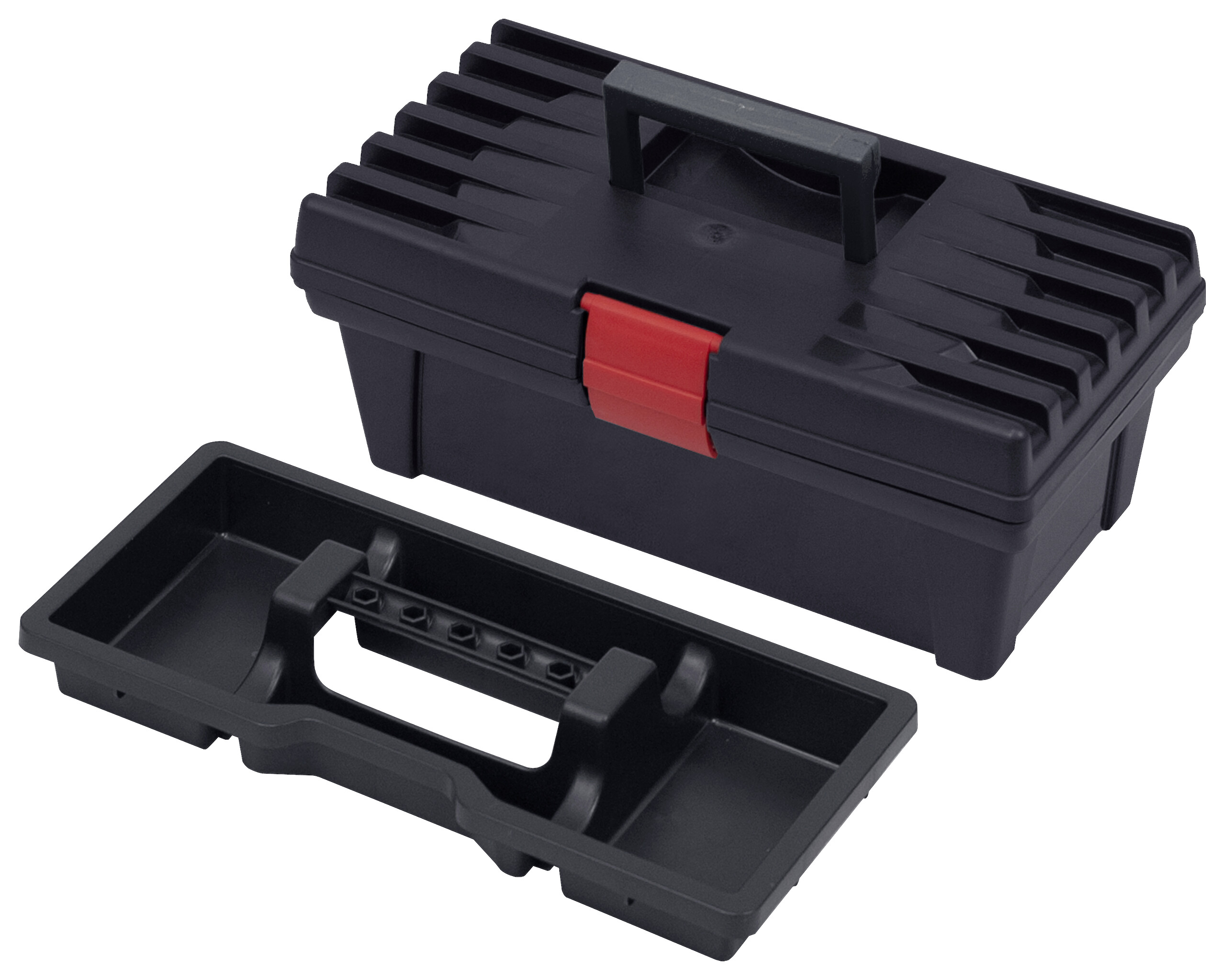 Werkzeugkoffer schwarz B/H/L: ca. 16x13x31 cm