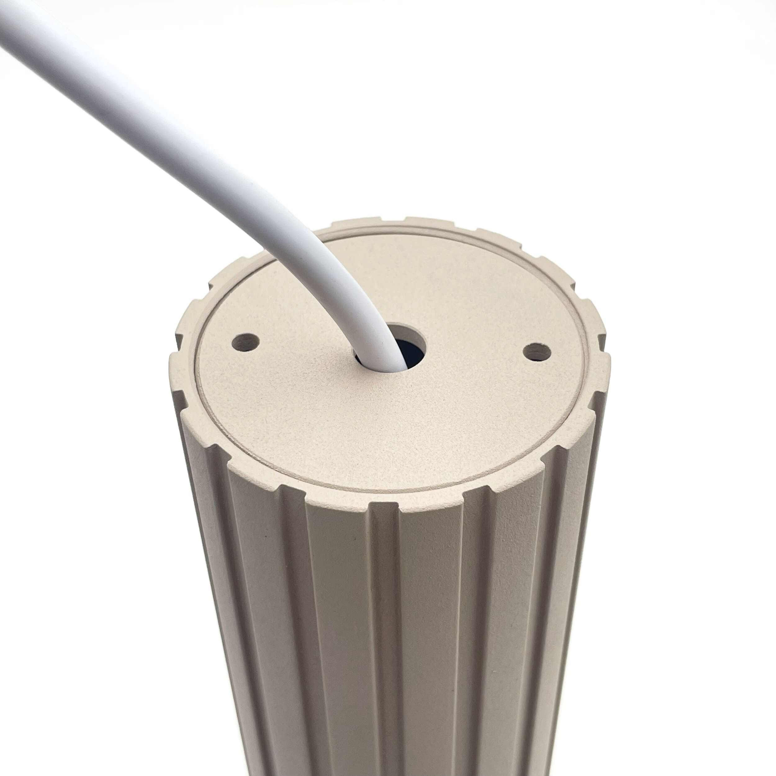 Lamkur Strahler Prisma beige Stahl B/H/L: ca. 6,5x118x6,5 cm 1 Brennstellen