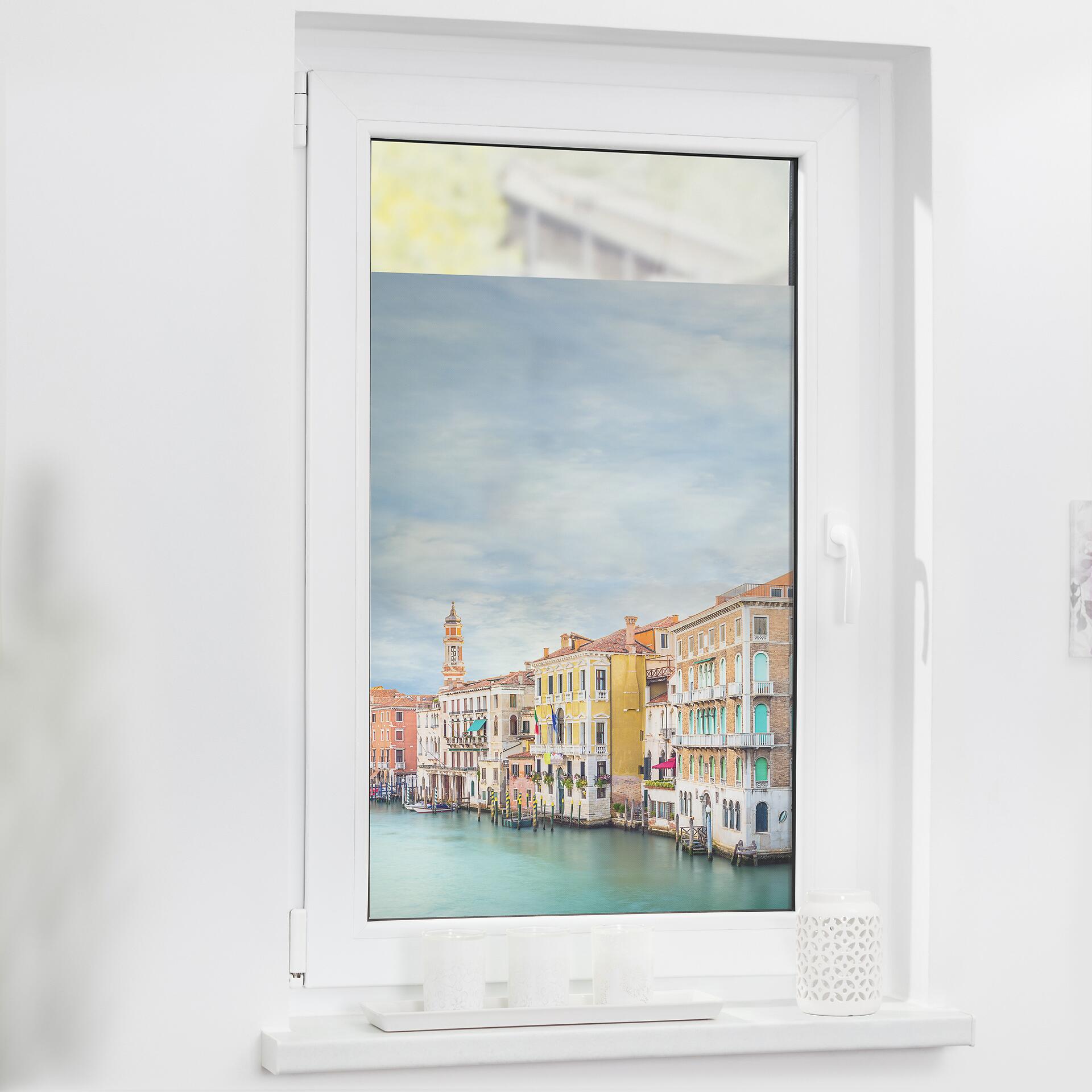 LICHTBLICK Fensterfolie Venedig Städte Venedig bunt B/L: ca. 50x50 cm