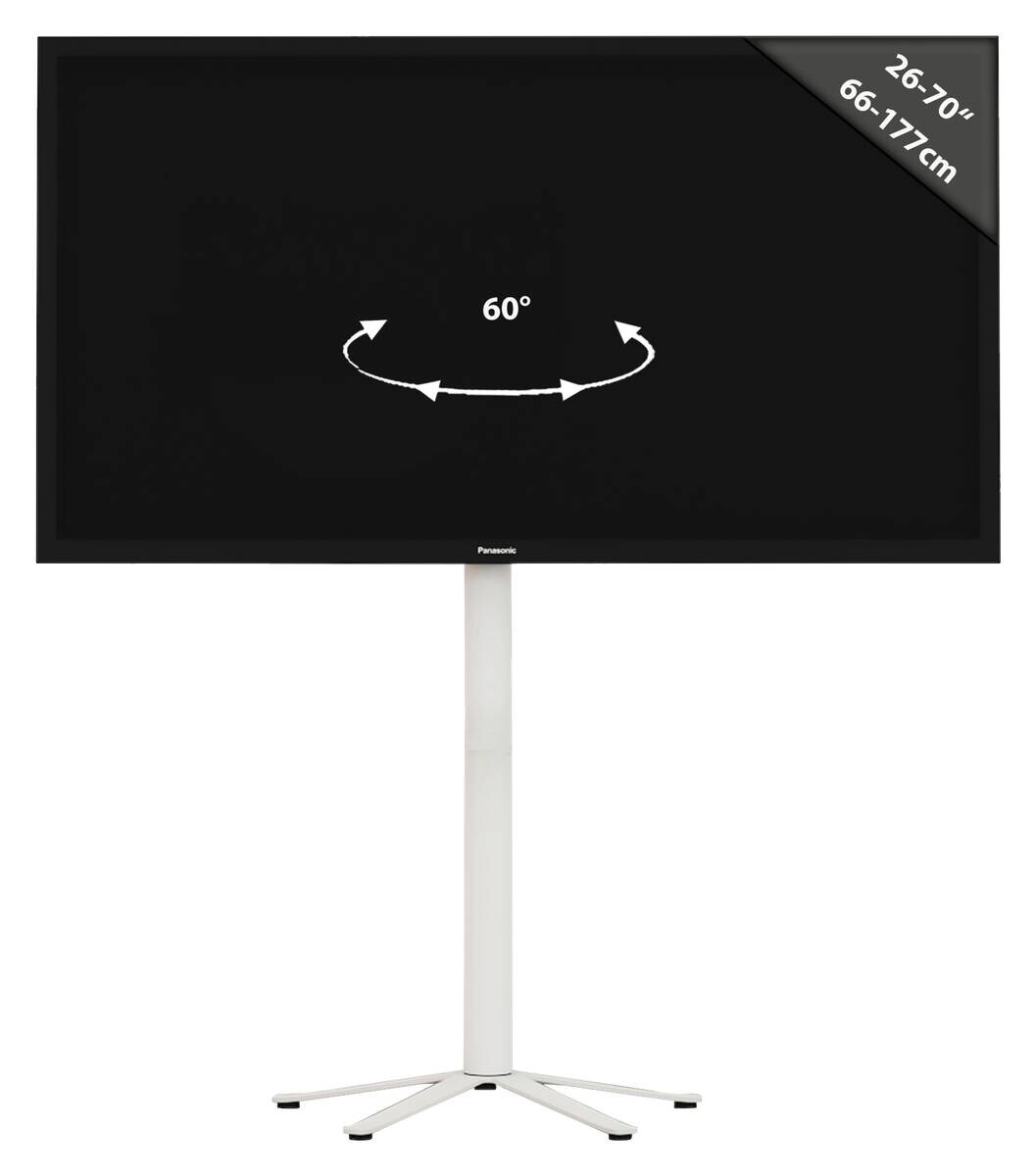 VCM TV-StandfußXila weiß