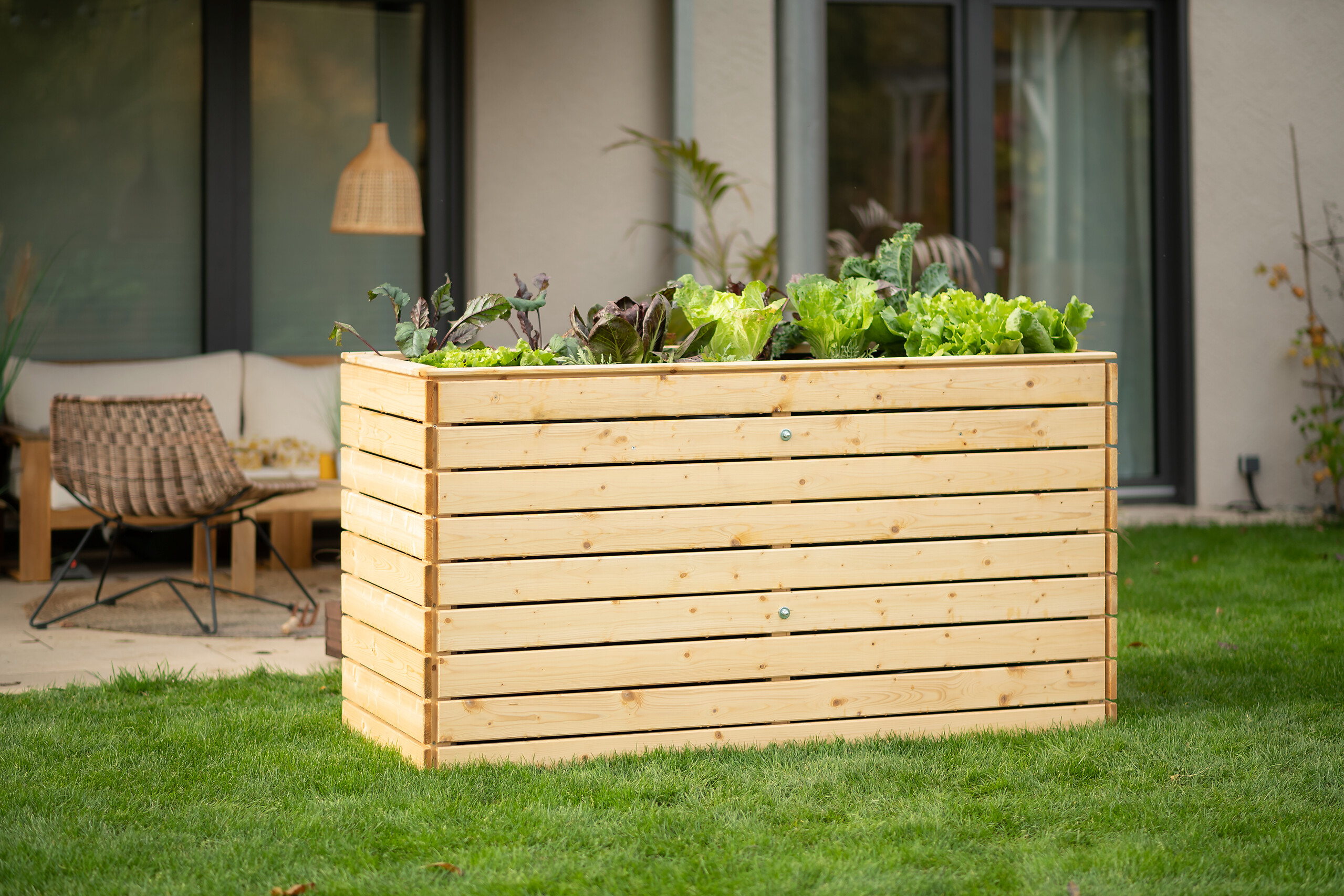 Westmann Hochbeet Fichte XL natur Fichte B/H/L: ca. 70x90x160 cm