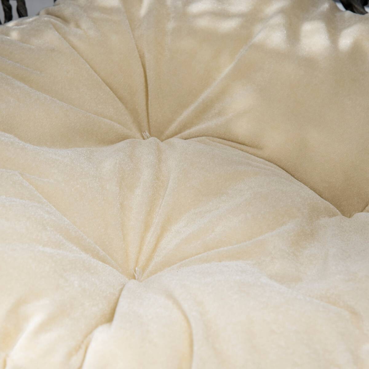 PawHut Katzenkorb Silbergrau Rattan B/H/L: ca. 52x58x52 cm