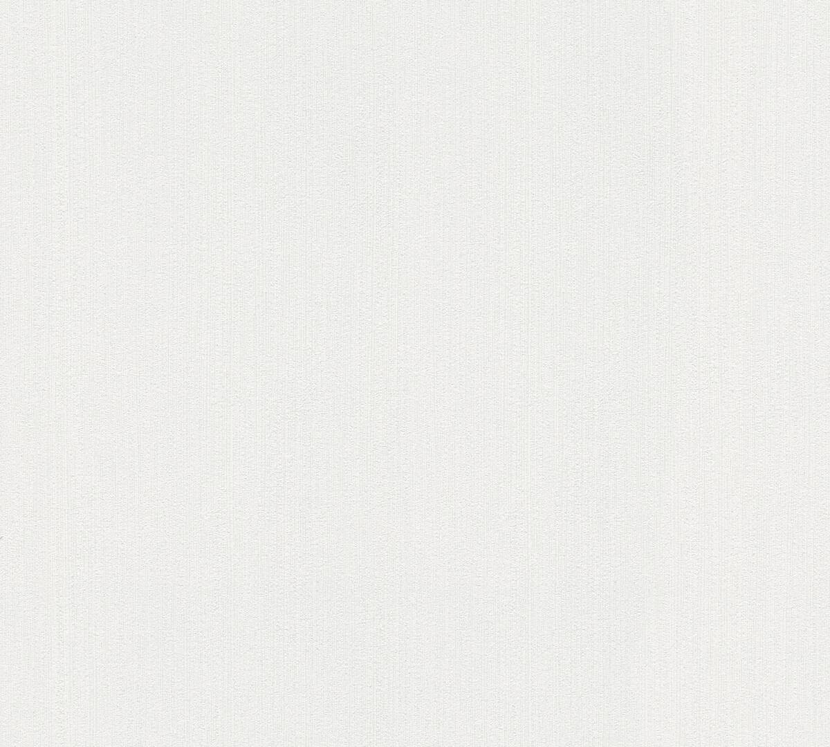 A.S.Creation Vliestapete Black & White Uni weiß B/L: ca. 53x1005 cm