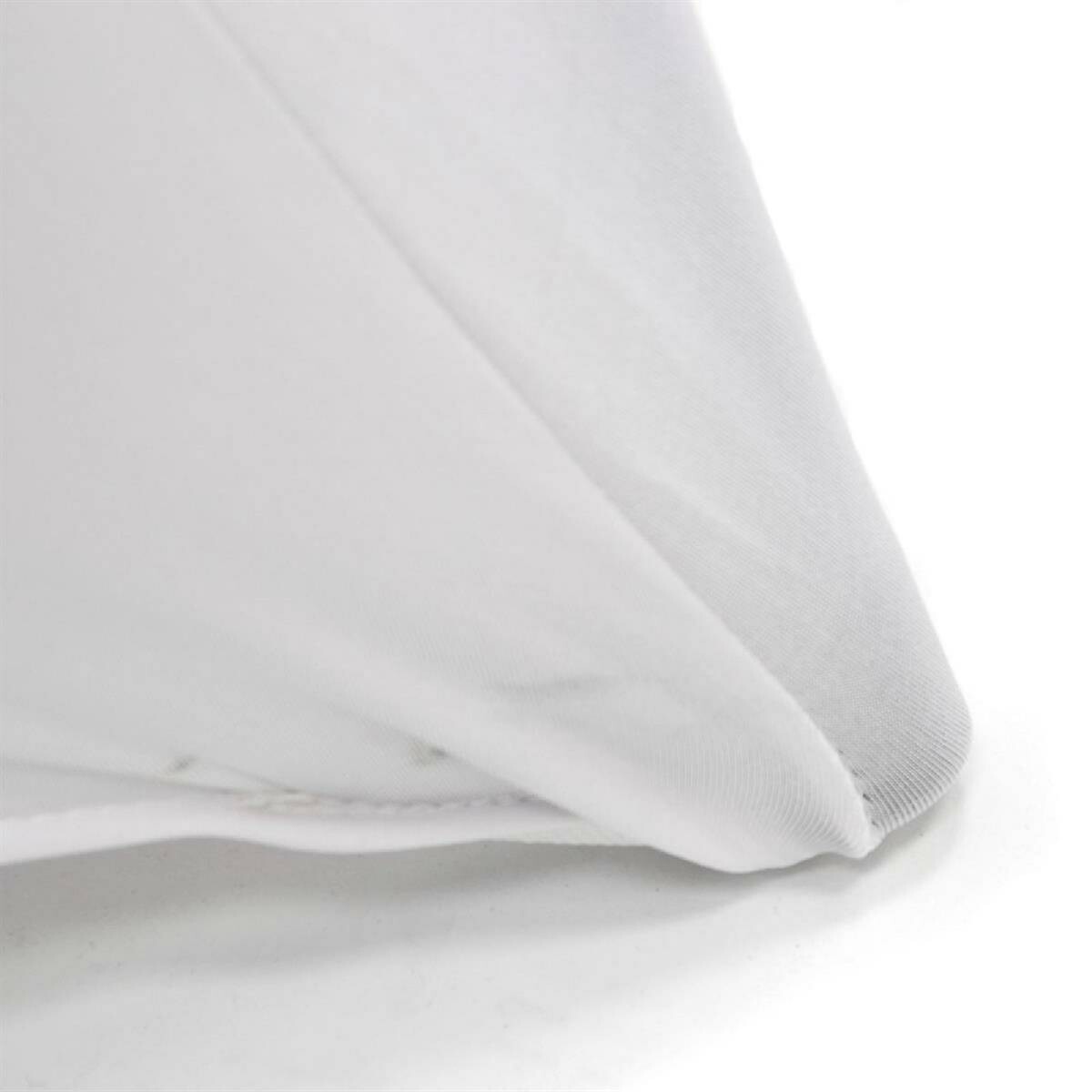 VCM Stretch-Husse für Stehtisch weiß Polyester-Mischgewebe H/D: ca. 110x80 cm