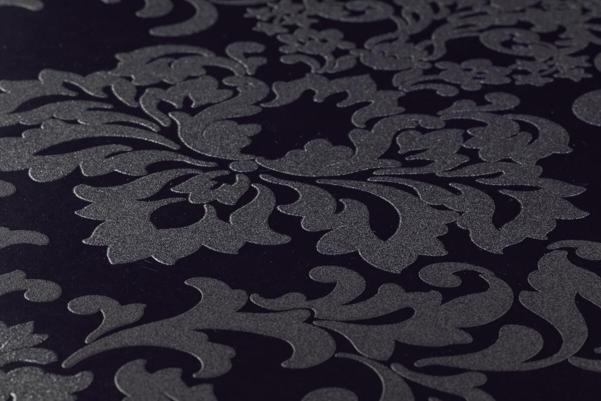 Vliestapete Ornament schwarz B/L: ca. 53x1005 cm