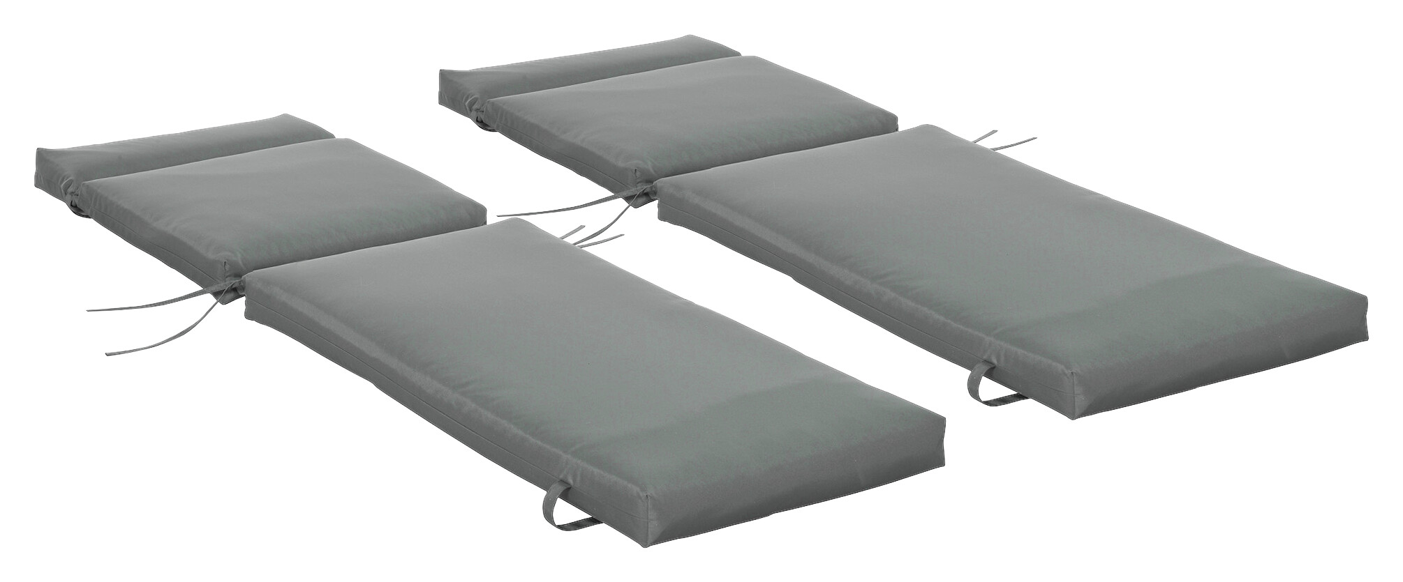 Outsunny Liegenauflage 2er Set dunkelgrau Schaumstoff B/H/L: ca. 55x8x196 cm