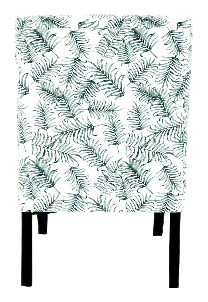 Stuhl Indira 100 weiß grün Microfaser Microfaser B/H/T: ca. 55x92x77 cm