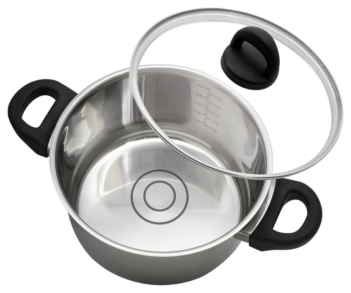 ELO Basic Fleischtopf silber Edelstahl D: ca. 16 cm