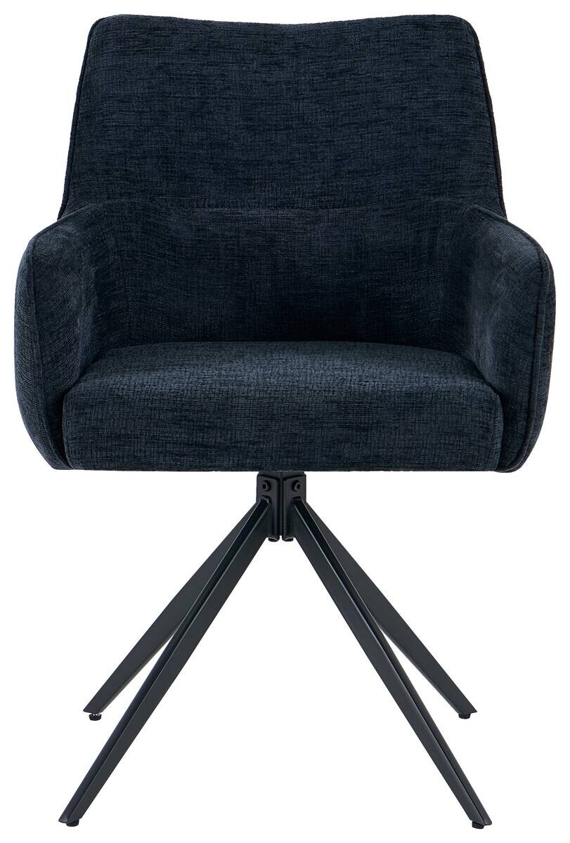 Armlehnstuhl Lena anthrazit Webstoff B/H/T: ca. 61x90x62 cm