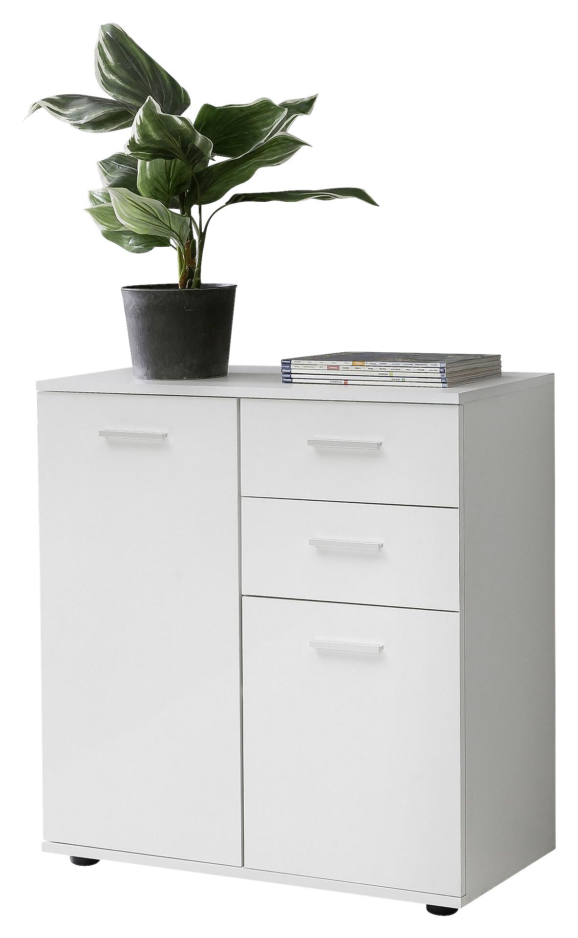 Sideboard weiß B/H/T: ca. 71x78x35,5 cm