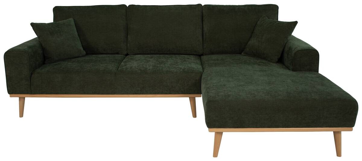 Ecksofa grün Microfaser B/H/T: ca. 259x90x191 cm