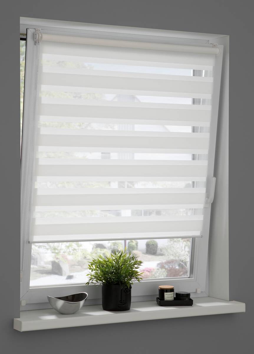 Boviva Doppelrollo weiß B/L: ca. 100x150 cm