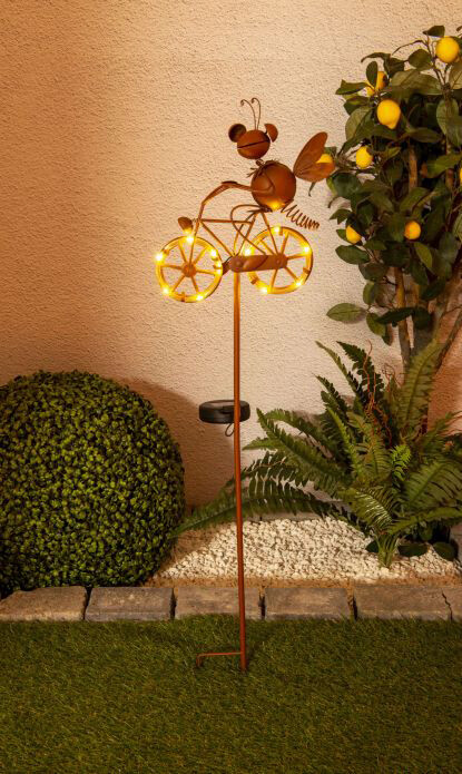 LED-Solar Erdspieß NV5282414 braun Eisen B/H/L: ca. 14x88x22 cm