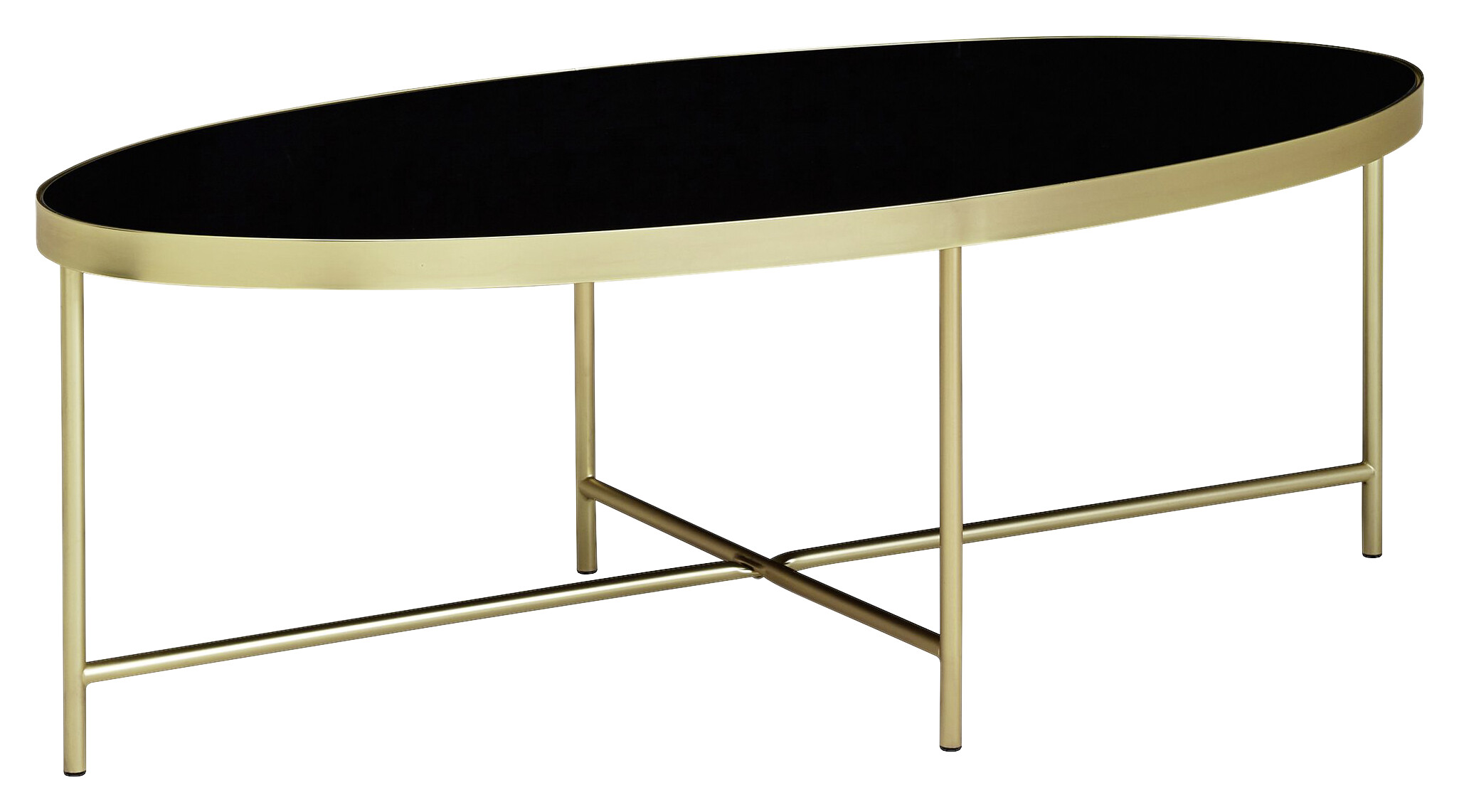 Wohnling Couchtisch gold schwarz B/H/T: ca. 110x40x56 cm