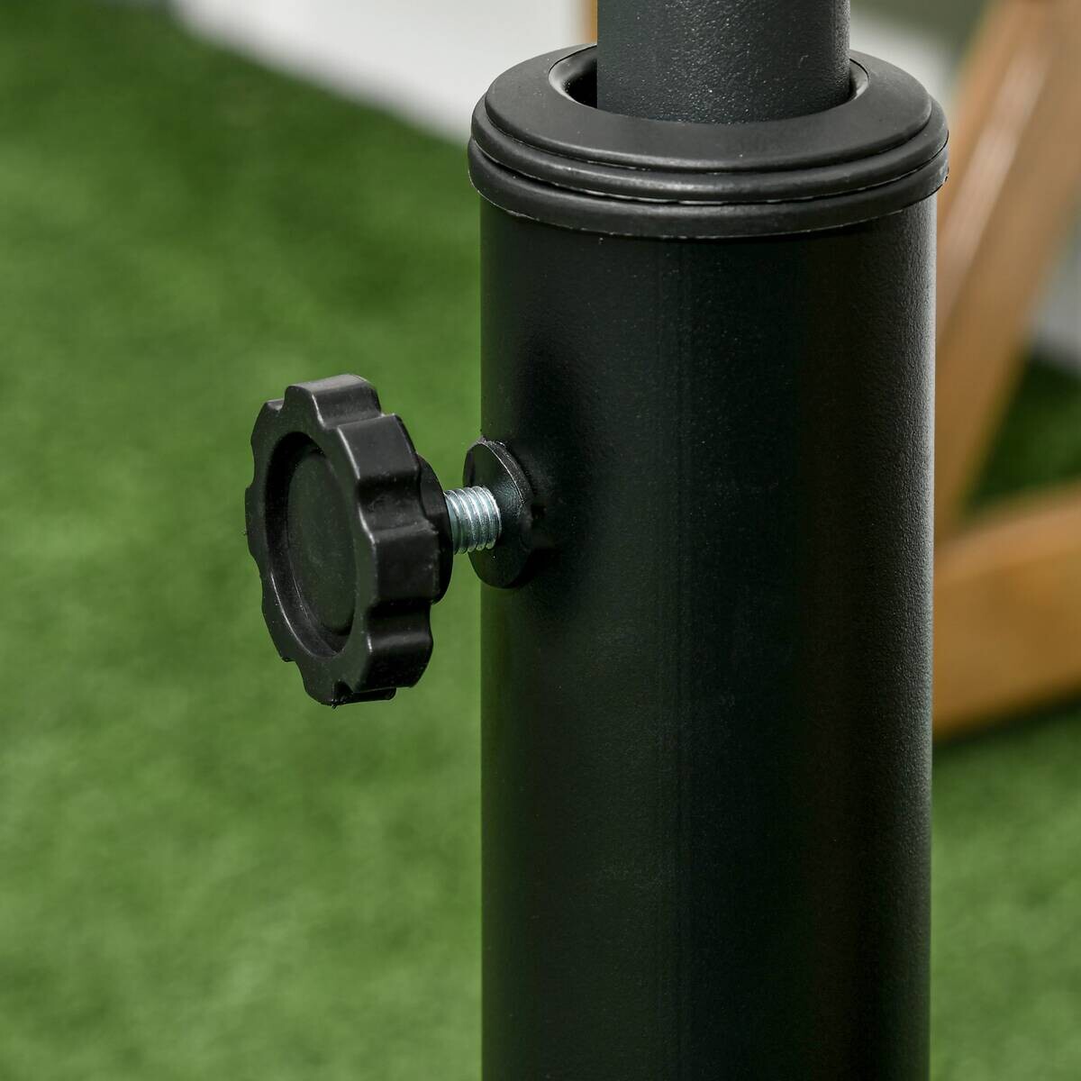 Outsunny Schirmständer bronze Polypropylen B/H/L: ca. 53,5x53,5x33 cm