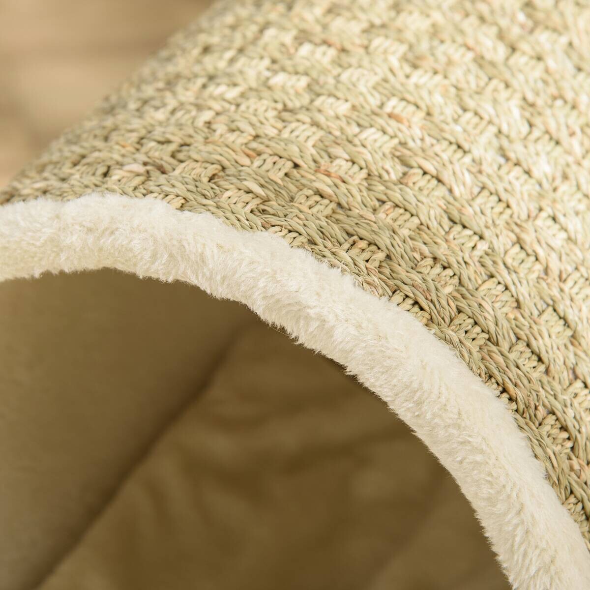 PawHut Katzen-Zubehör beige Kiefer B/H/L: ca. 38x41x43 cm