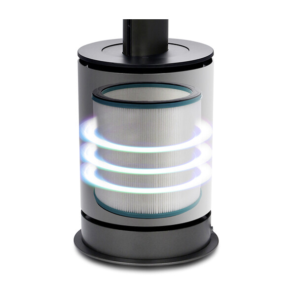 Turmventilator schwarz Kunststoff Metall B/H/L: ca. 23x98,7x23 cm ca. 2000 W