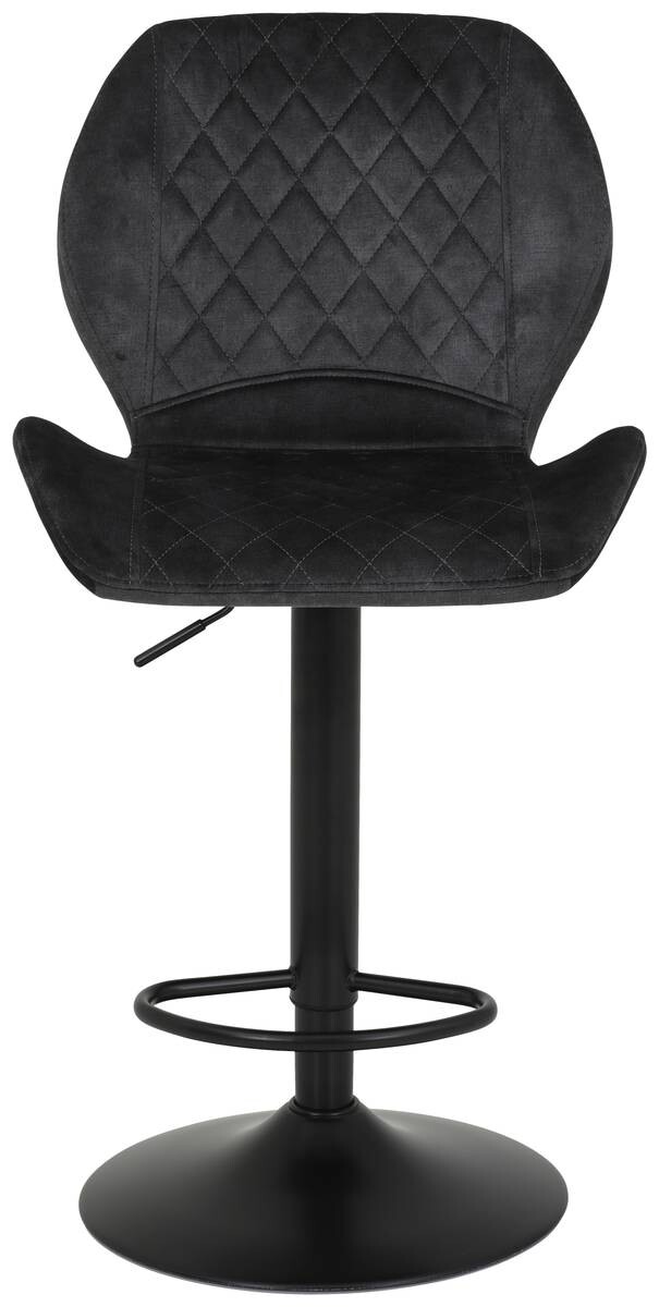 Barhocker Laila 2er Set anthrazit Vintage Microfaser B/H/T: ca. 42x117x51 cm