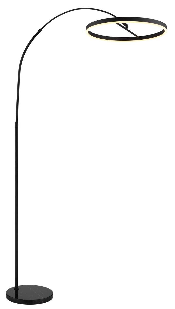 GLOBO LED-Stehleuchte mattschwarz Opal Kunststoff Metall Marmor B/H/L: ca. 50x203x107 cm 1 Brennstellen