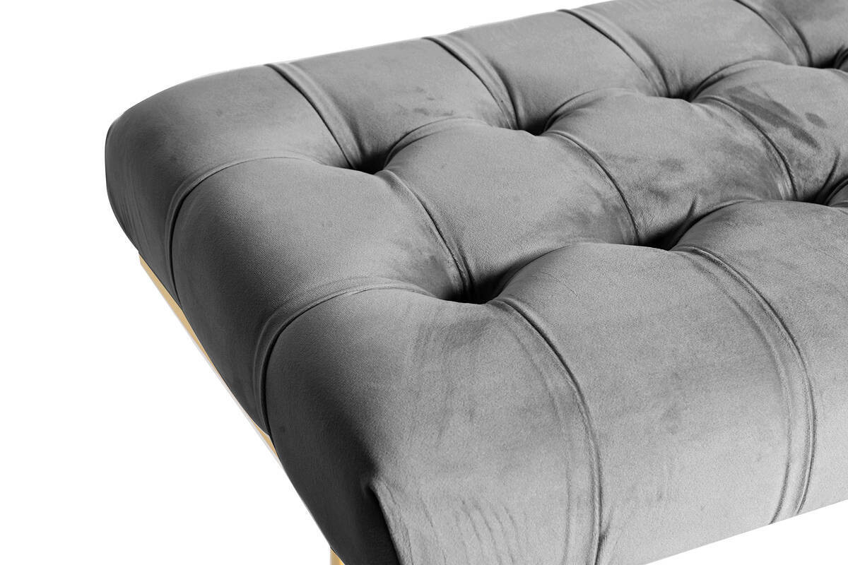 Sitzbank Rare 201 grau B/H/T: ca. 47x48x100 cm