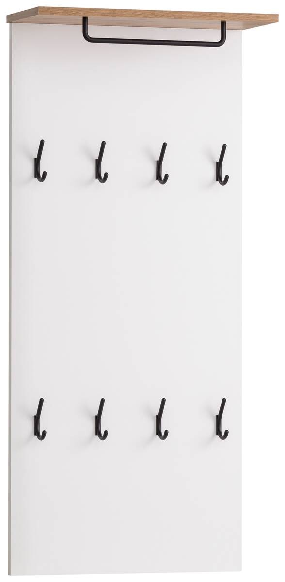 Wandpaneel Jelda weiß matt Eiche Landhaus Nachbildung B/H/T: ca. 50x110,6x19,9 cm Wandpaneel Jelda weiß matt Eiche Landhaus Nachbildung B/H/T: ca. 50x110,6x19,9 cm