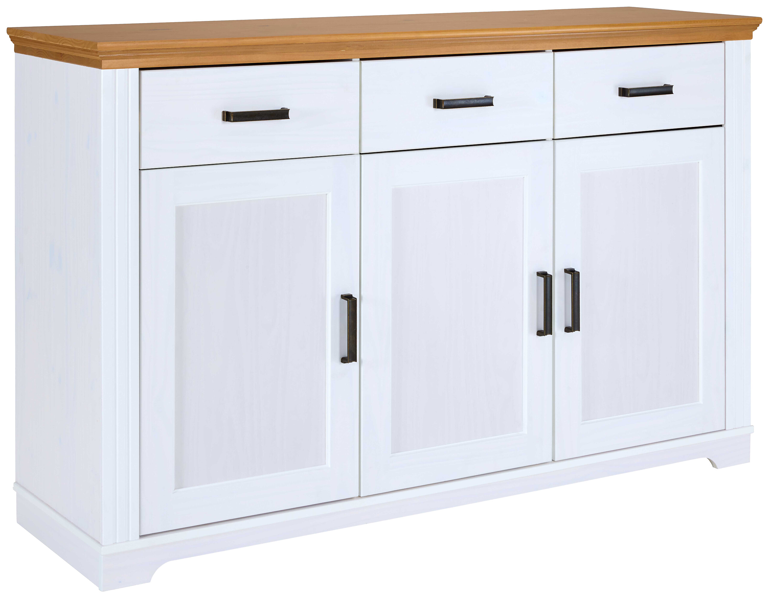 Kommode Maluno weiß lackiert B/H/L: ca. 48,3x103,8x166,4 cm