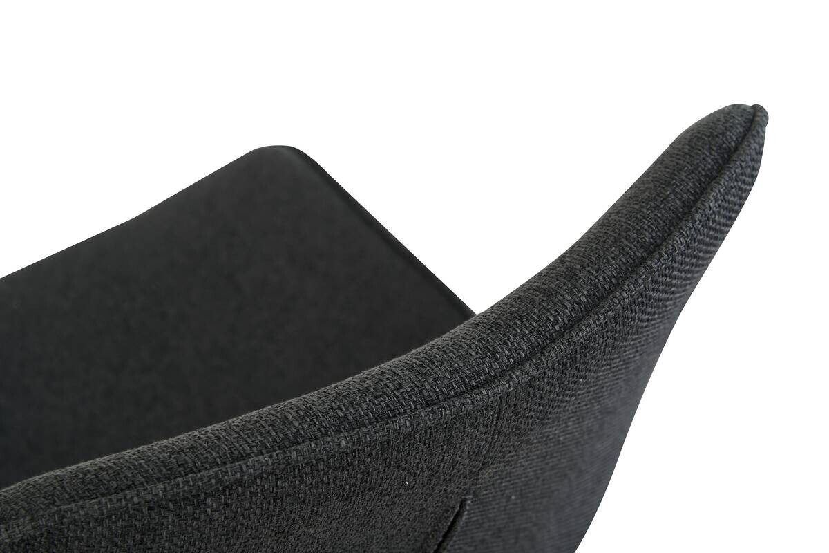 Drehstuhl EMILIA, 2er Set anthrazit Webstoff B/H/T: ca. 52x85x61 cm