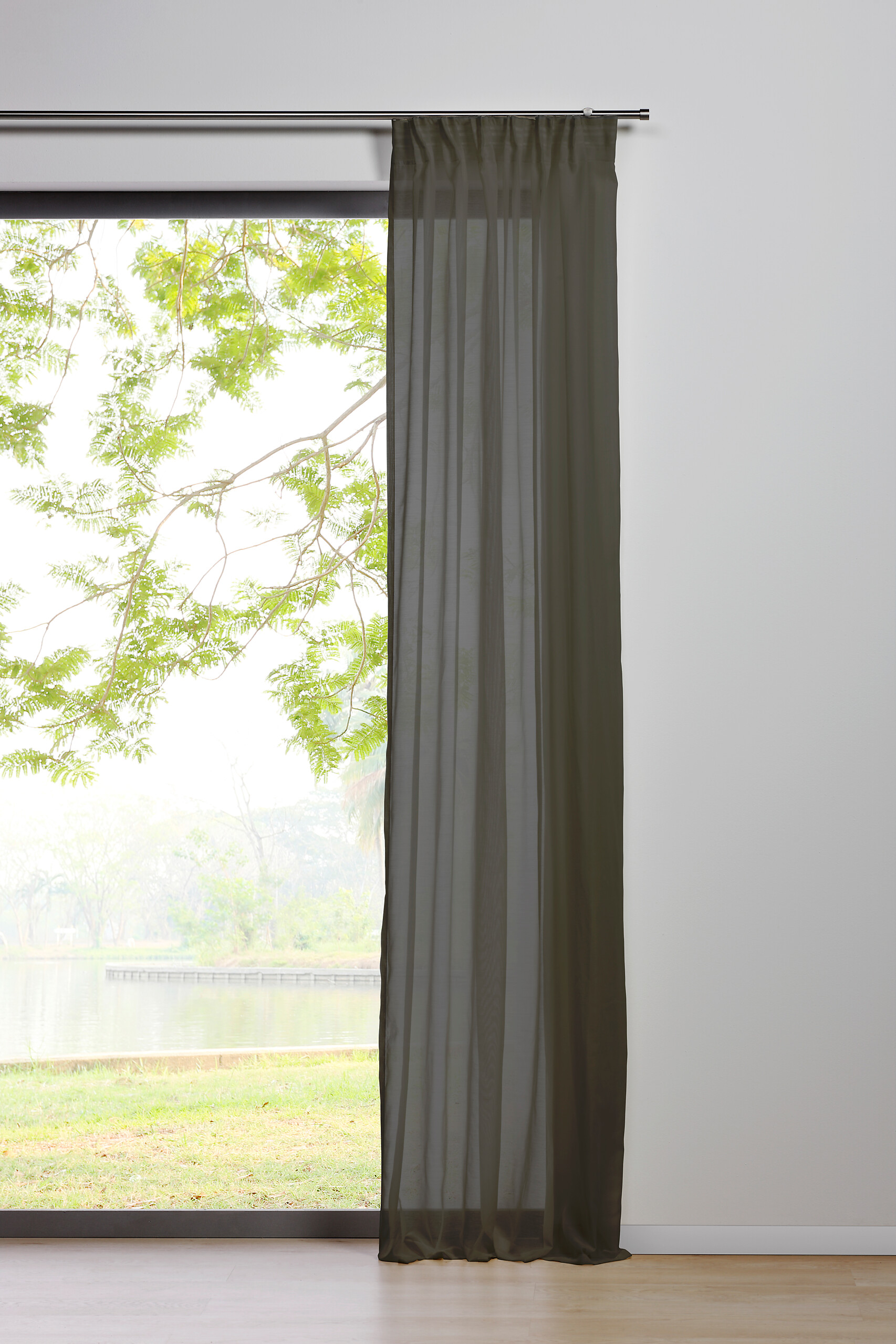 Kombivorhang PURE grau B/L: ca. 135x300 cm
