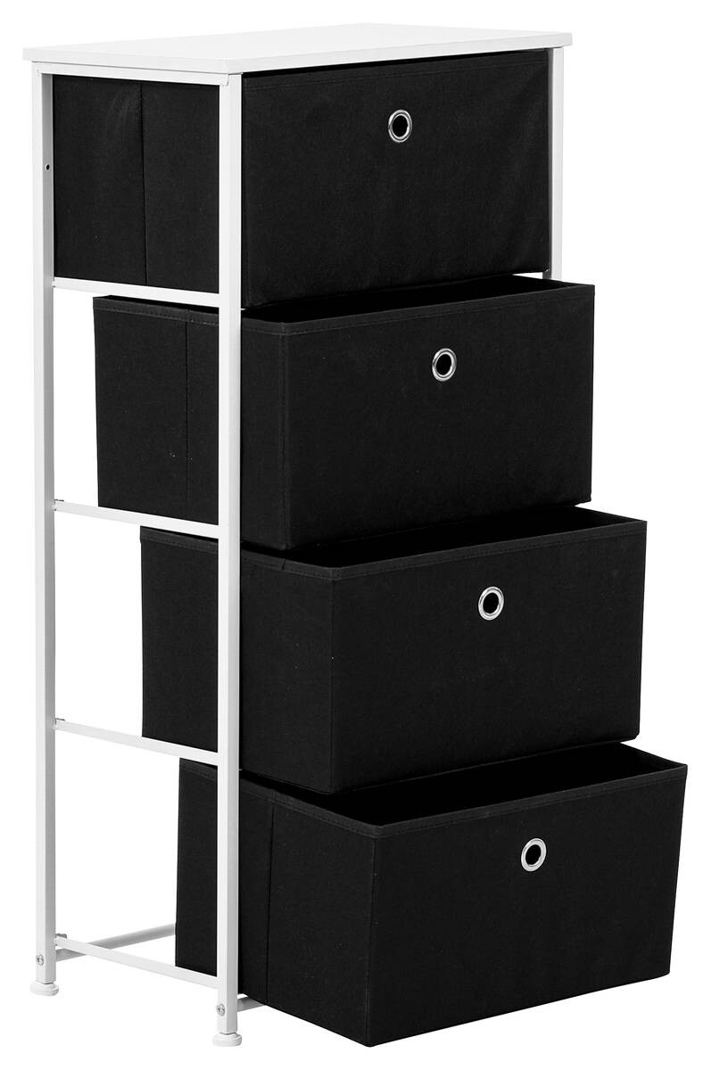 Axentia Aufbewahrungsregal weiß Metall