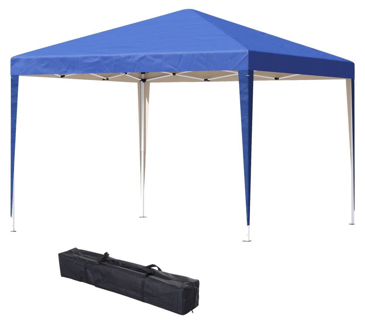 Outsunny Pavillon blau Polyester B/H/L: ca. 295x255x295 cm