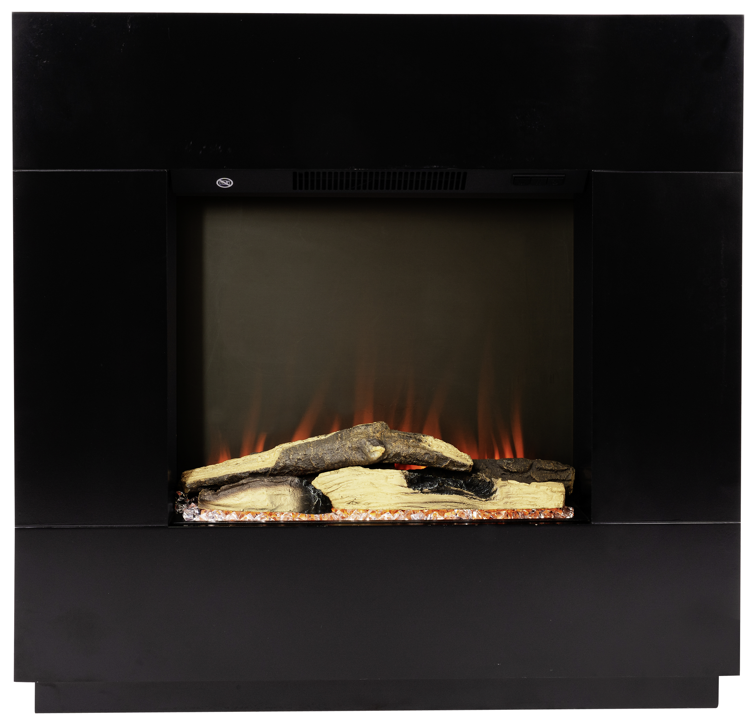 BHP Elektrischer-Kamin Hedda BG00752-4 schwarz MDF B/H/T: ca. 80x76x26 cm ca. 1500 W