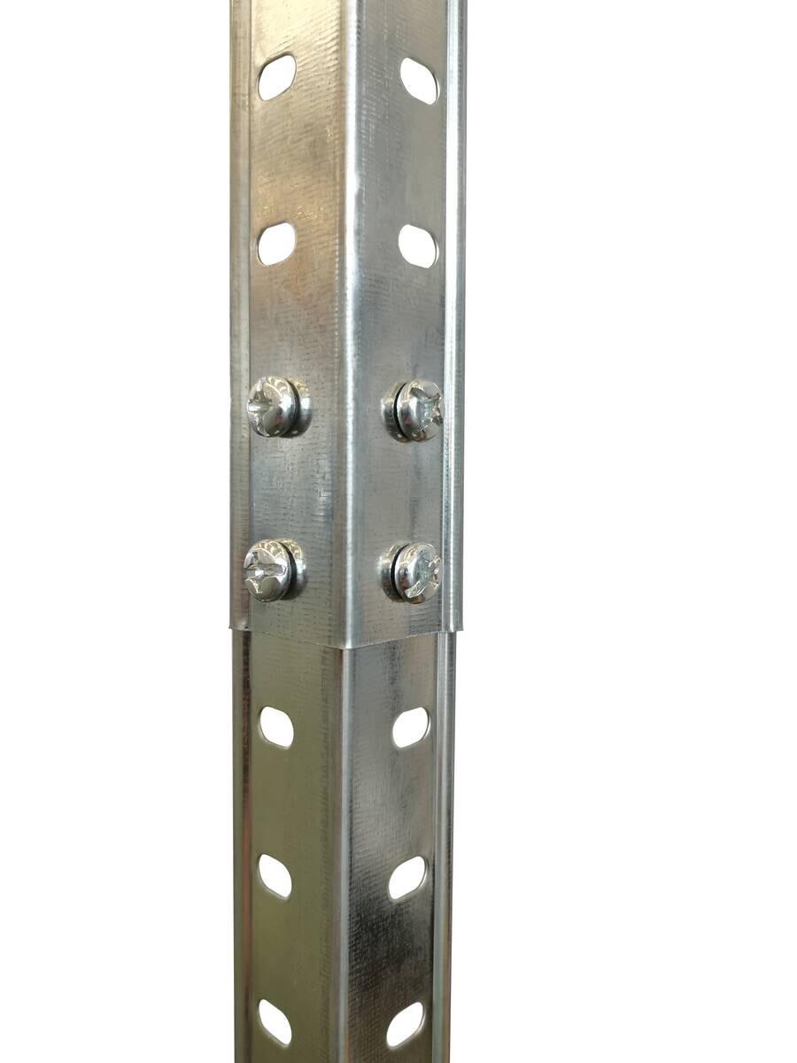 Schraubregal verzinkt B/H/T: ca. 75x150x30 cm