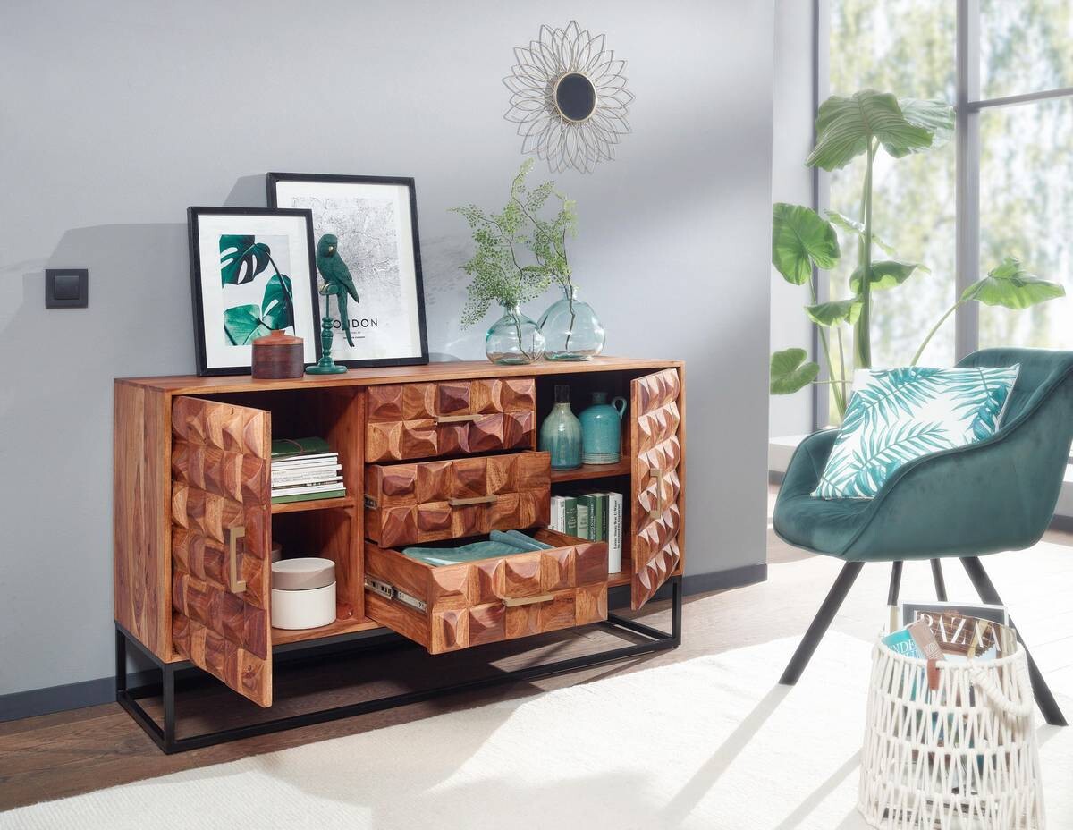 Sideboard rosenholz Nachbildung B/H/T: ca. 145x81x45 cm