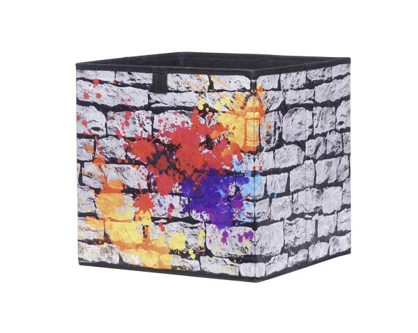 Motivbox Graffiti anthrazit grau B/H/T: ca. 32x32x32 cm