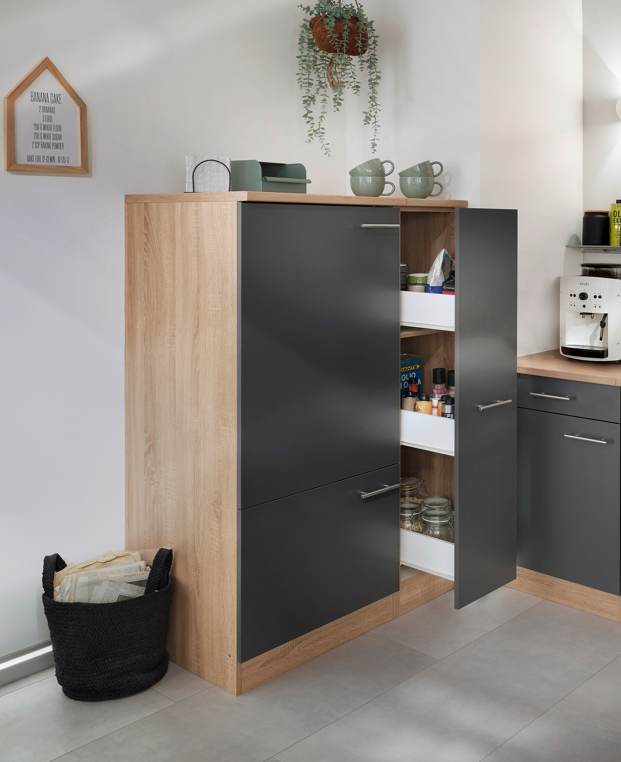 Respekta Küchenblock Merle grau B/H/T: ca. 310x200x60 cm