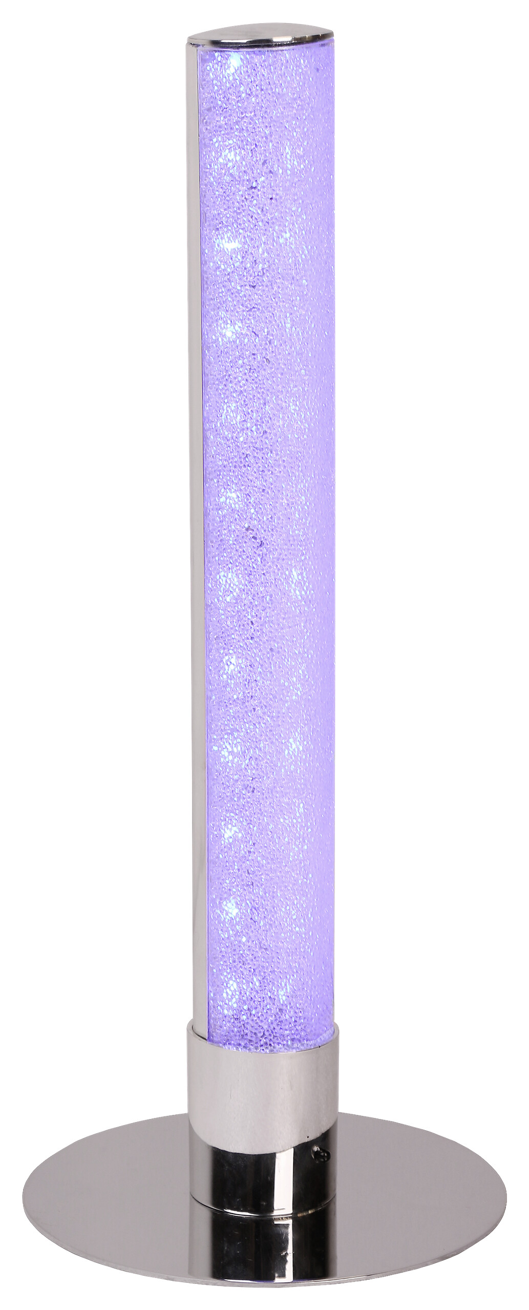 POCOline Tischleuchte Polly Chrom klar Metall Acryl H/D: ca. 40x15 cm