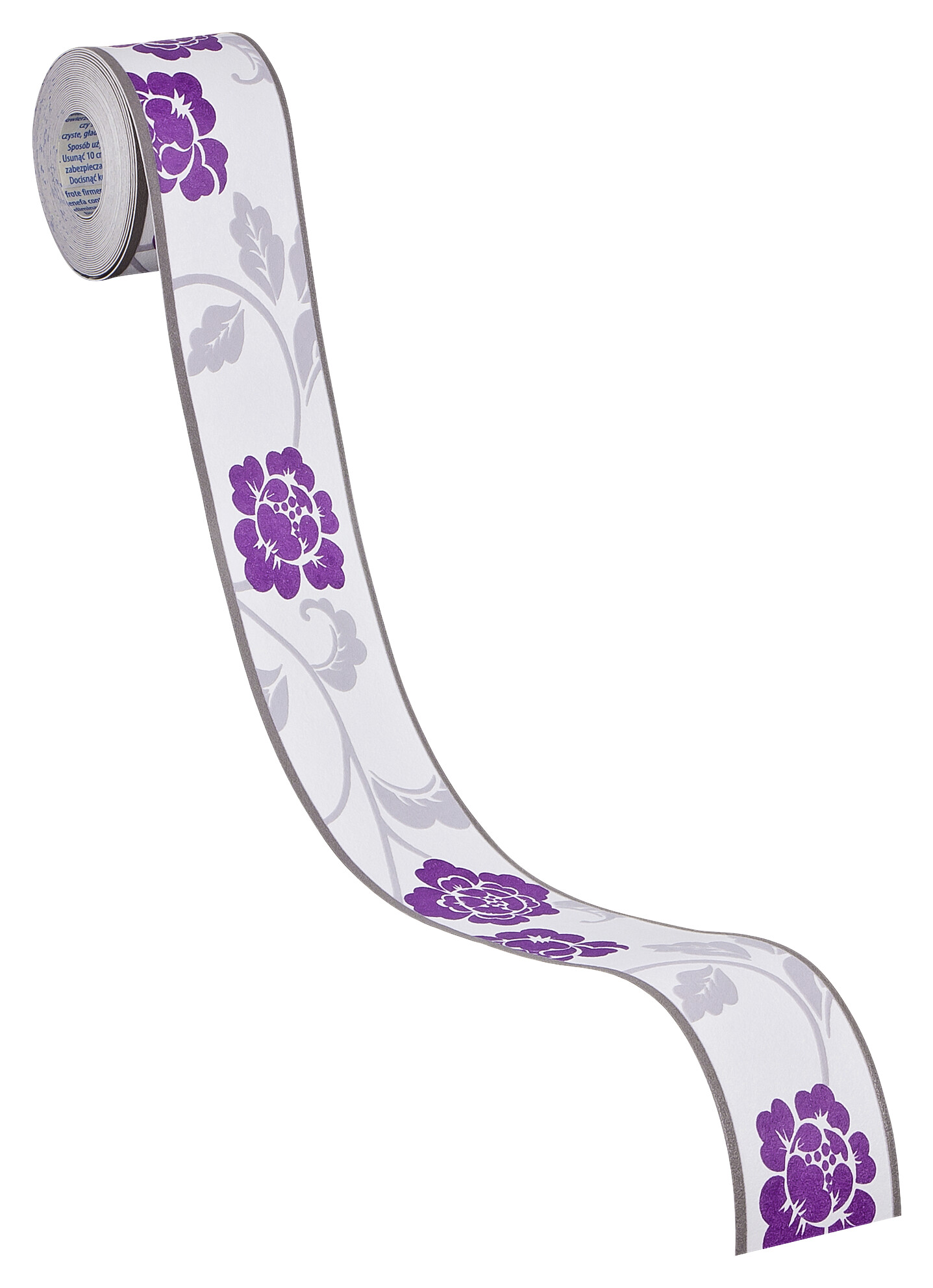 A.S.Creation Bordüre grau violett B/H/D: ca. 5x500x8,3 cm