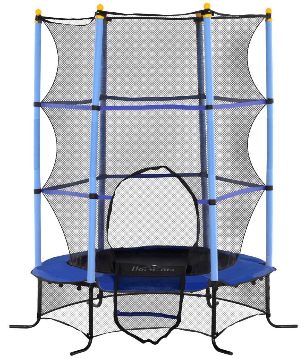 HOMCOM Kindertrampolin blau B/H/L: ca. 163x190x163 cm