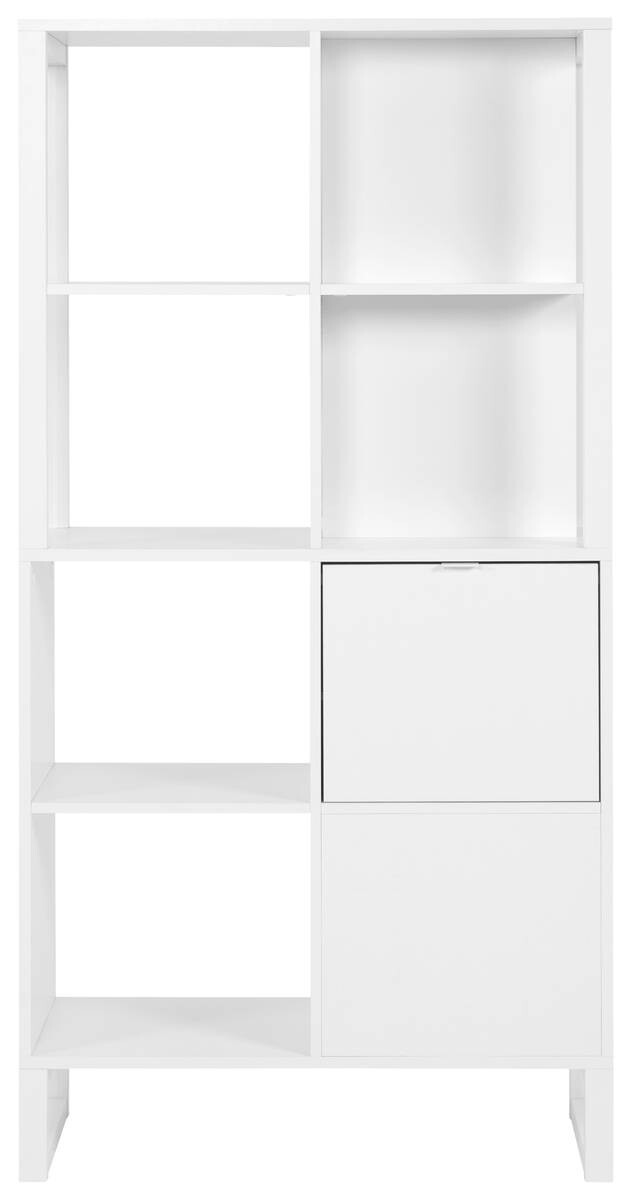 Regal Sumatra weiß Nachbildung B/H/T: ca. 83,5x165x40 cm