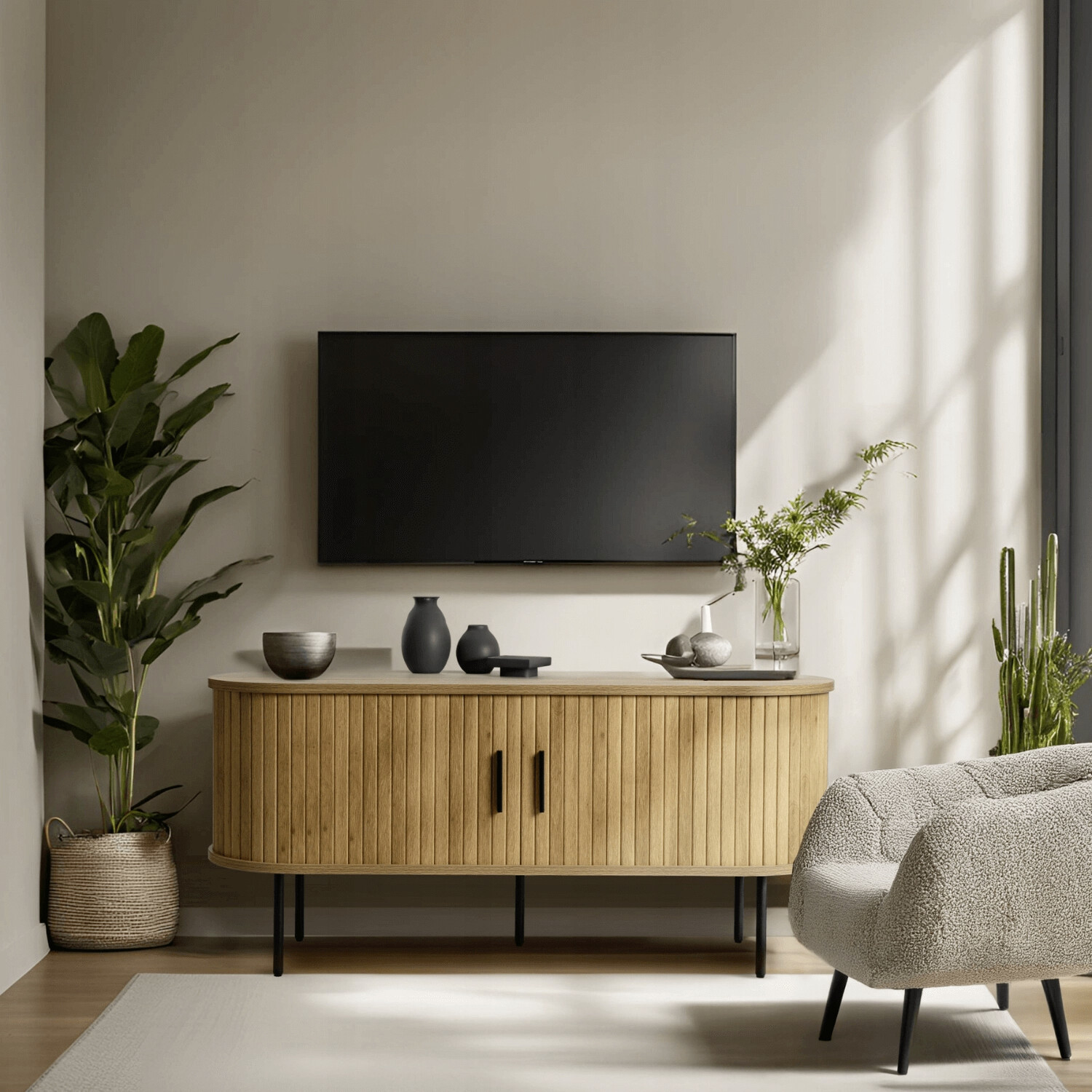 Lowboard SELVA Eiche Sonoma Nachbildung B/H/T: ca. 120x54x60 cm Lowboard SELVA Eiche Sonoma Nachbildung B/H/T: ca. 120x54x60 cm