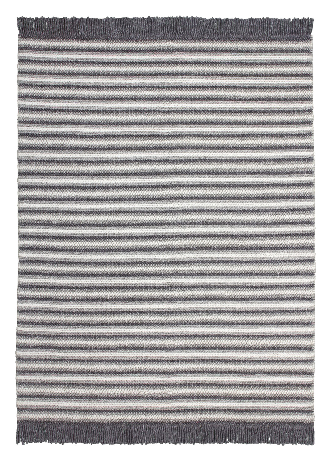 Kayoom Kurzflorteppich Natura 310 anthrazit B/L: ca. 120x170 cm