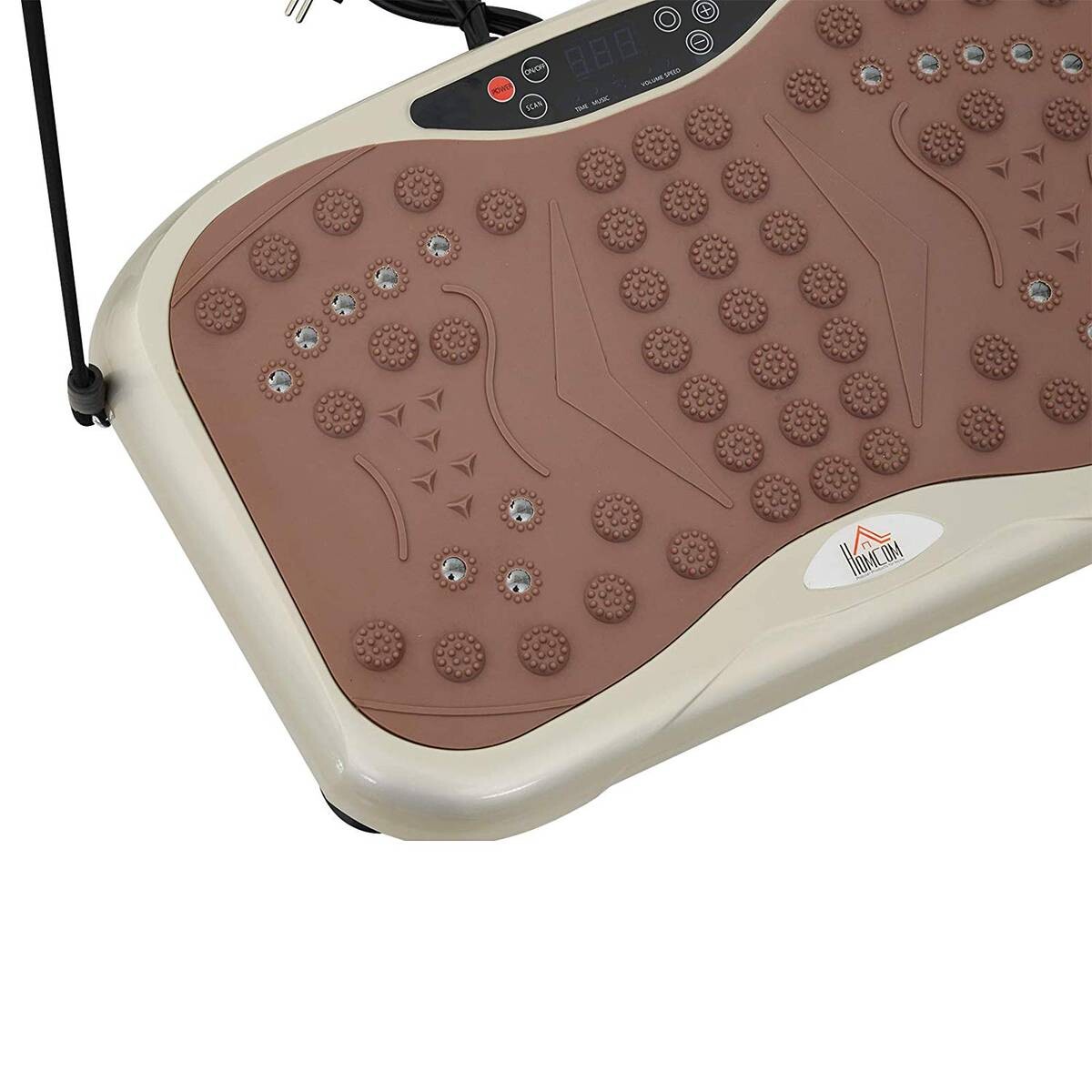 HOMCOM Vibrationstrainer schwarz Metall B/H/L: ca. 33x14x54 cm