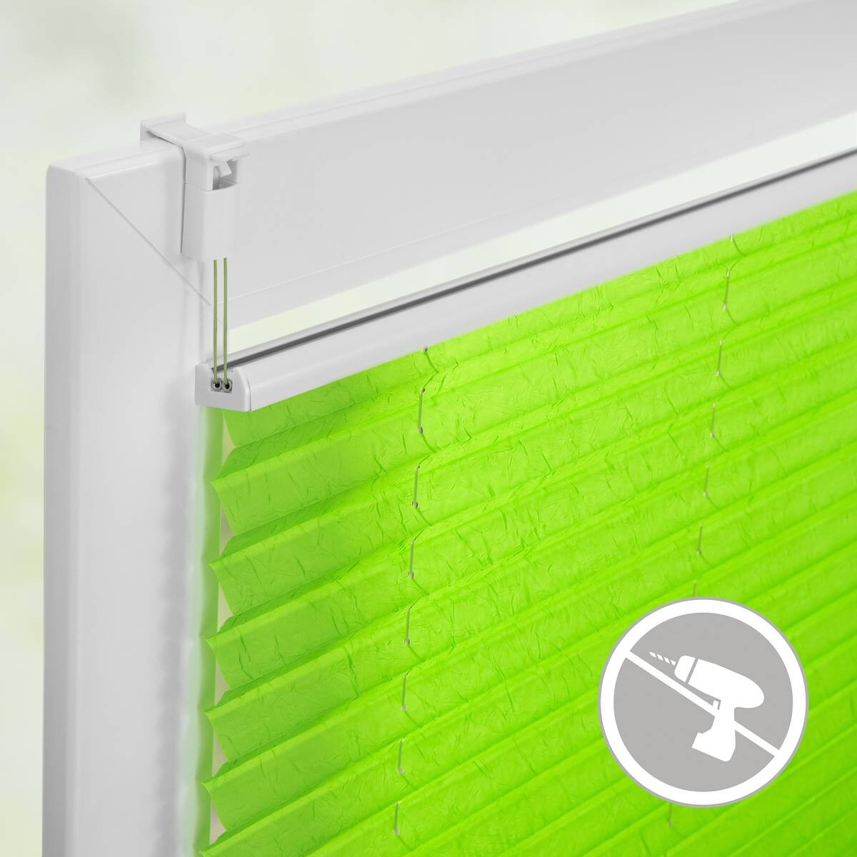 LICHTBLICK Spannplissee grün B/L: ca. 45x130 cm